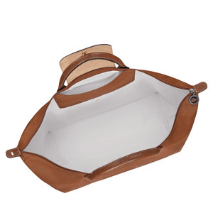 Longchamp Le Pliage Cognac Original Travel Bag  L